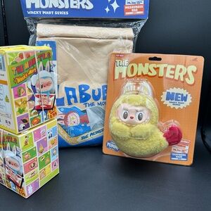 The Monsters and labubu Wacky Mart Series Collectible Set